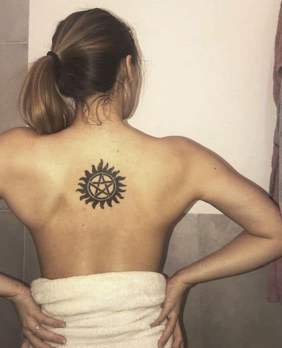 37 tatuagem feminina nas costas Supernatural Pinterest