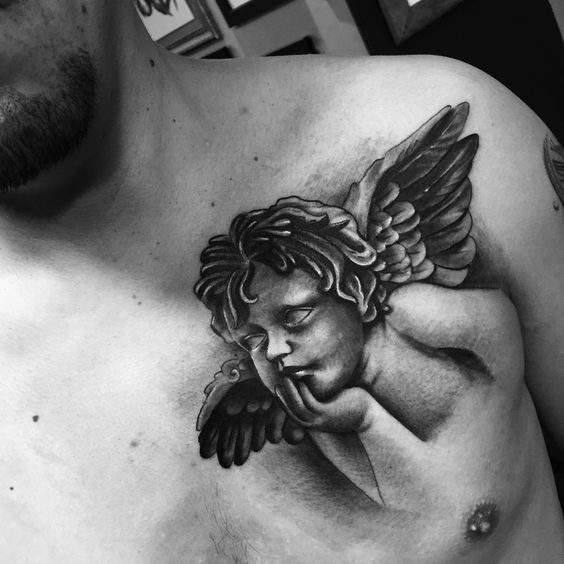 41 tatuagem masculina anjinho bebê Pinterest