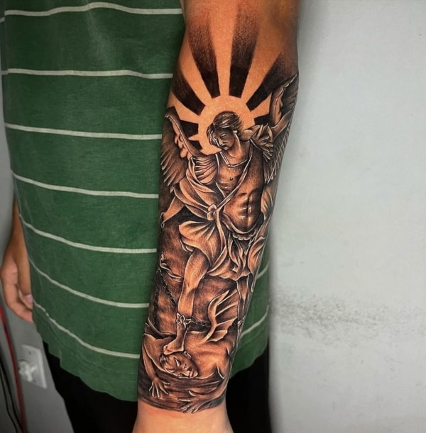 44 tatuagem masculina São Miguel @victorjr tattoo