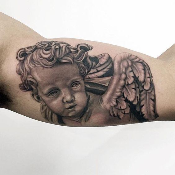 50 tattoo masculina anjinho bebê Pinterest