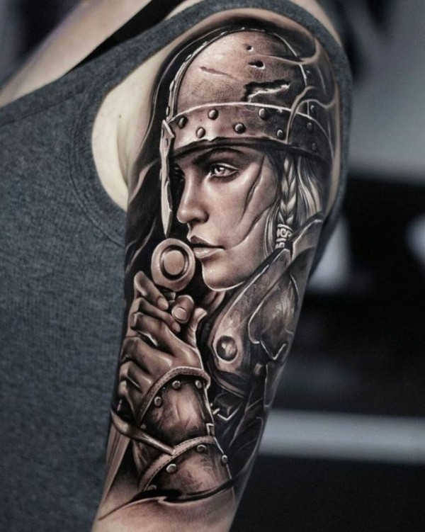 8 tatuagem guerreira viking Pinterest