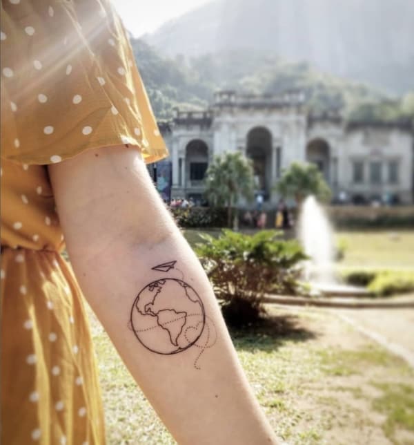 16 tattoo feminina e delicada de viagem @tattoo2us