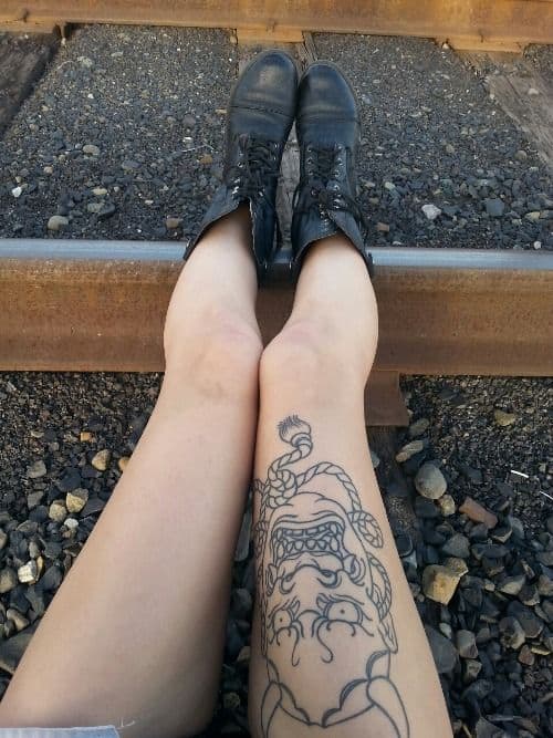 19 tattoo na perna Hannya Pinterest