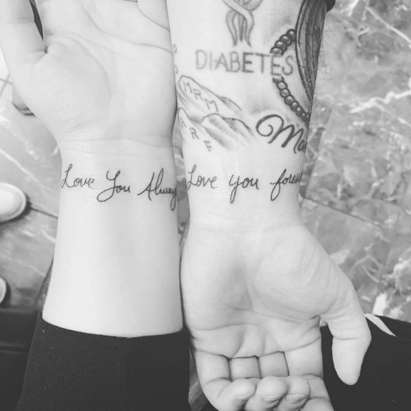 22 tattoo casal em inglês @mikey tattoosyou