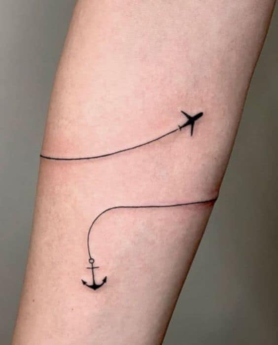 25 tattoo minimalista viagem Pinterest